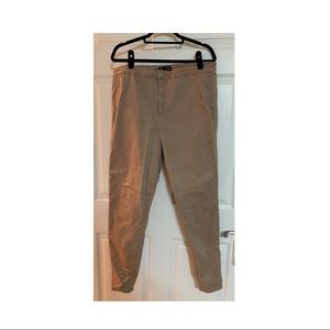 Missguided Beige Tan Khaki High Waist Jean Denim Pants Relaxed fit